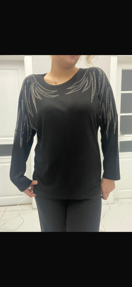 Melek kanat şık bluz