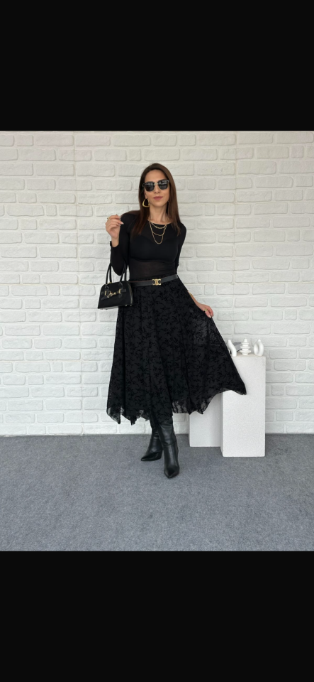 Flog baskı Rüya etek